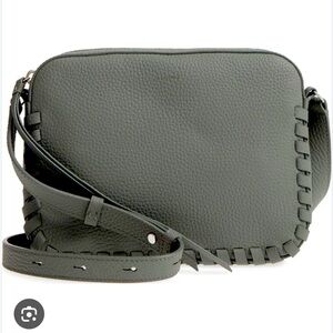 Allsaints All Saints grey leather kepi crossbody camera bag coach